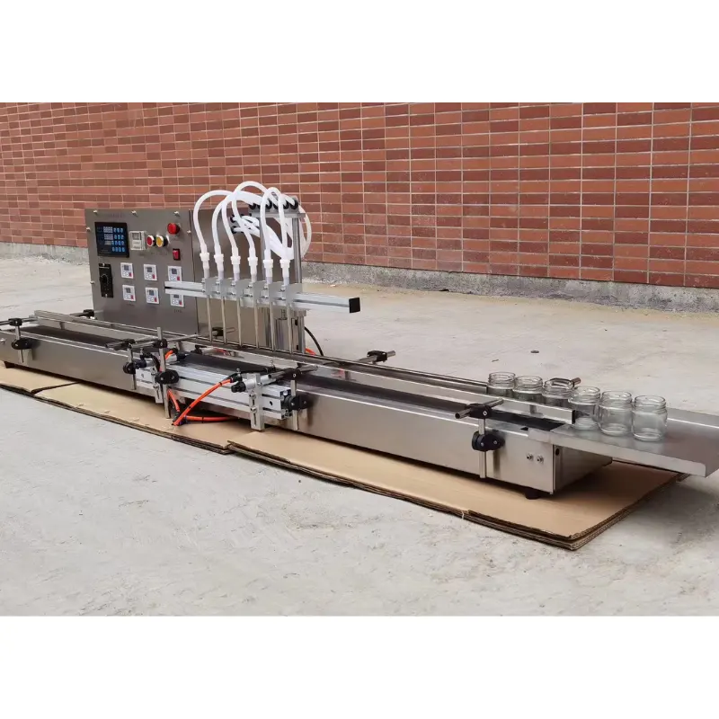 Máy Chiết Rót 6 Vòi Tự Động Mini 3000BPH 14 MÁY CHIẾT RÓT 6 VÒI TỰ ĐỘNG MINI