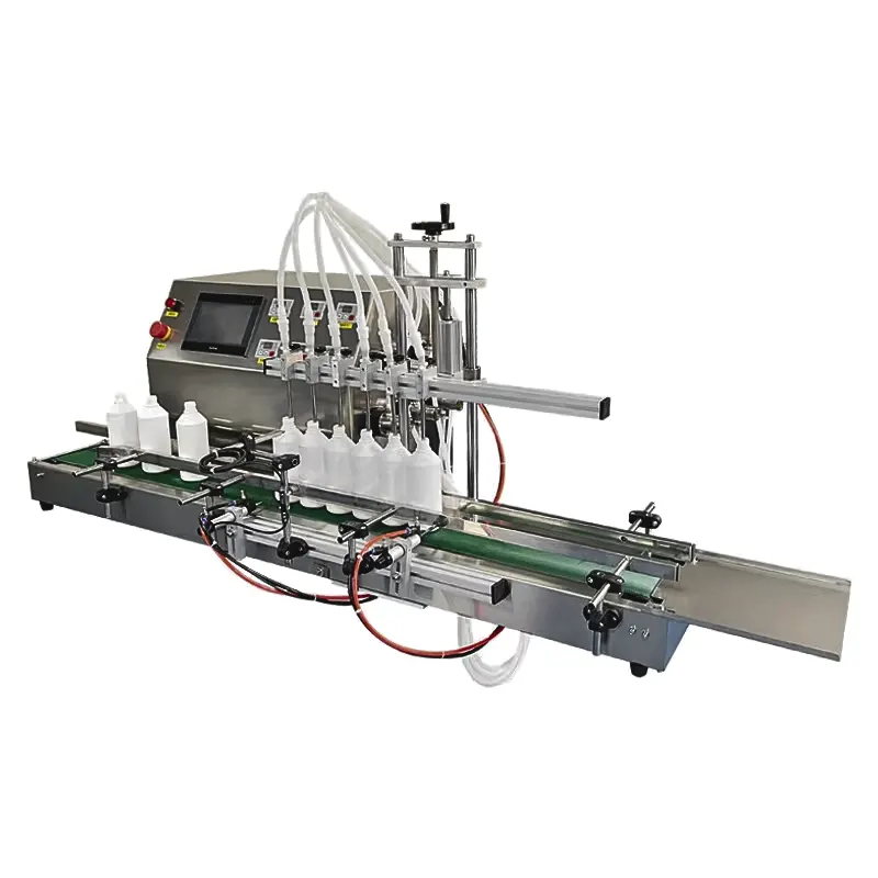 Máy Chiết Rót 6 Vòi Tự Động Mini 3000BPH 13 MÁY CHIẾT RÓT 6 VÒI MINI