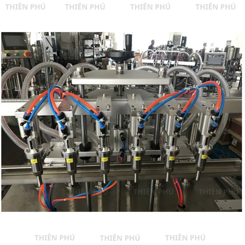Máy Chiết Rót Dung Dịch Lỏng 2-12 Đầu Piston Tự Động 23 May chiet rot dung dich long 2 12 dau piston tu dong 1