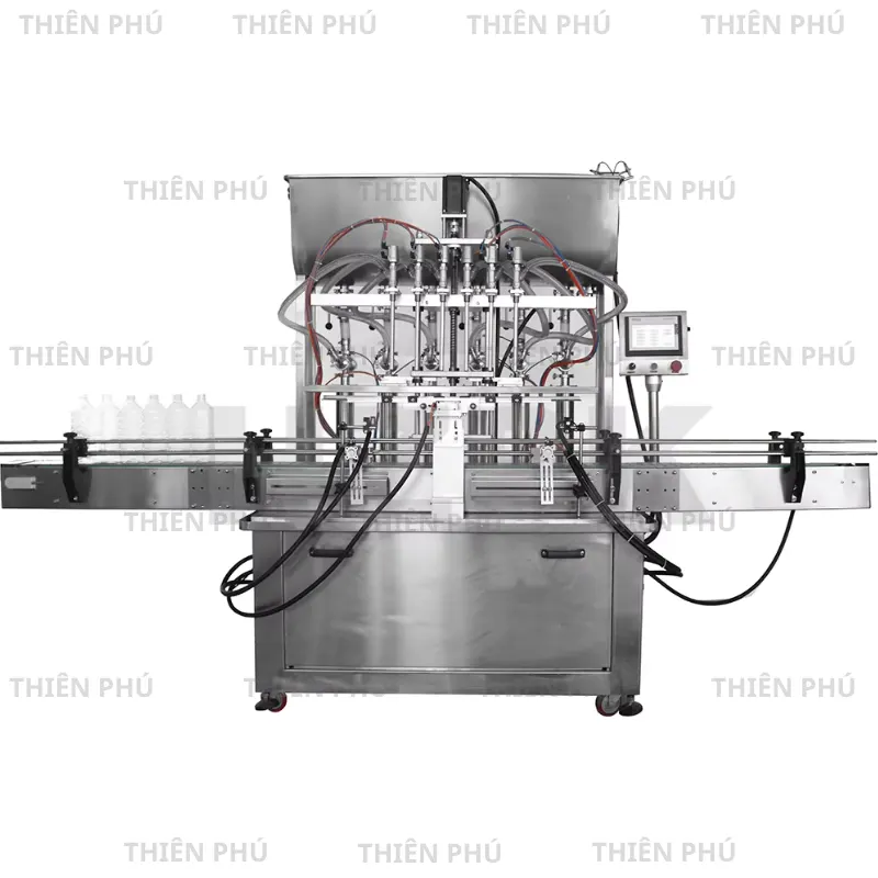 Máy Chiết Rót Dung Dịch Lỏng 2-12 Đầu Piston Tự Động 14 máy chiết rót dung dịch lỏng 2-12 đầu piston