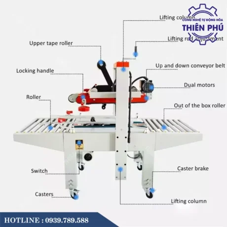 Máy Dán Băng Dính Thùng Carton CF-5050