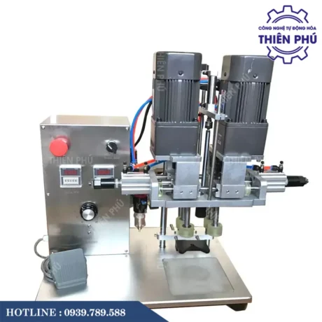 Máy Siết Nắp Bán Tự Động 4 Bánh Xe