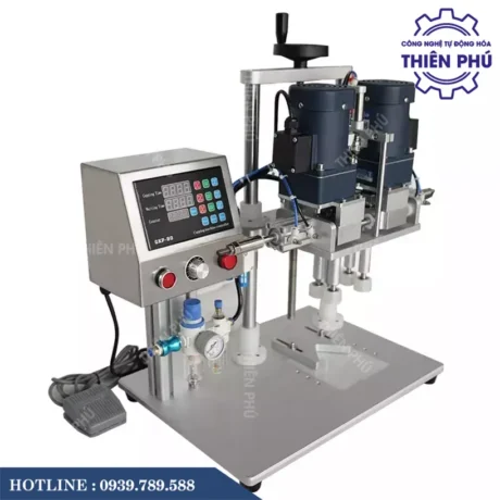 Máy Siết Nắp Bán Tự Động 4 Bánh Xe