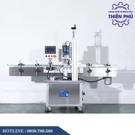 Máy Siết Nắp Bán Tự Động 4 Bánh Xe