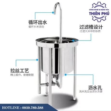 Máy Vo Gạo Tự Động