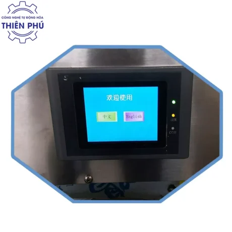 Máy Dán Decal Chai Tròn Bán Tự Động Có In Date