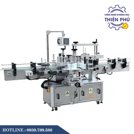 Máy Dán Nhãn Decal Chai Vuông Hai Mặt Tự Động