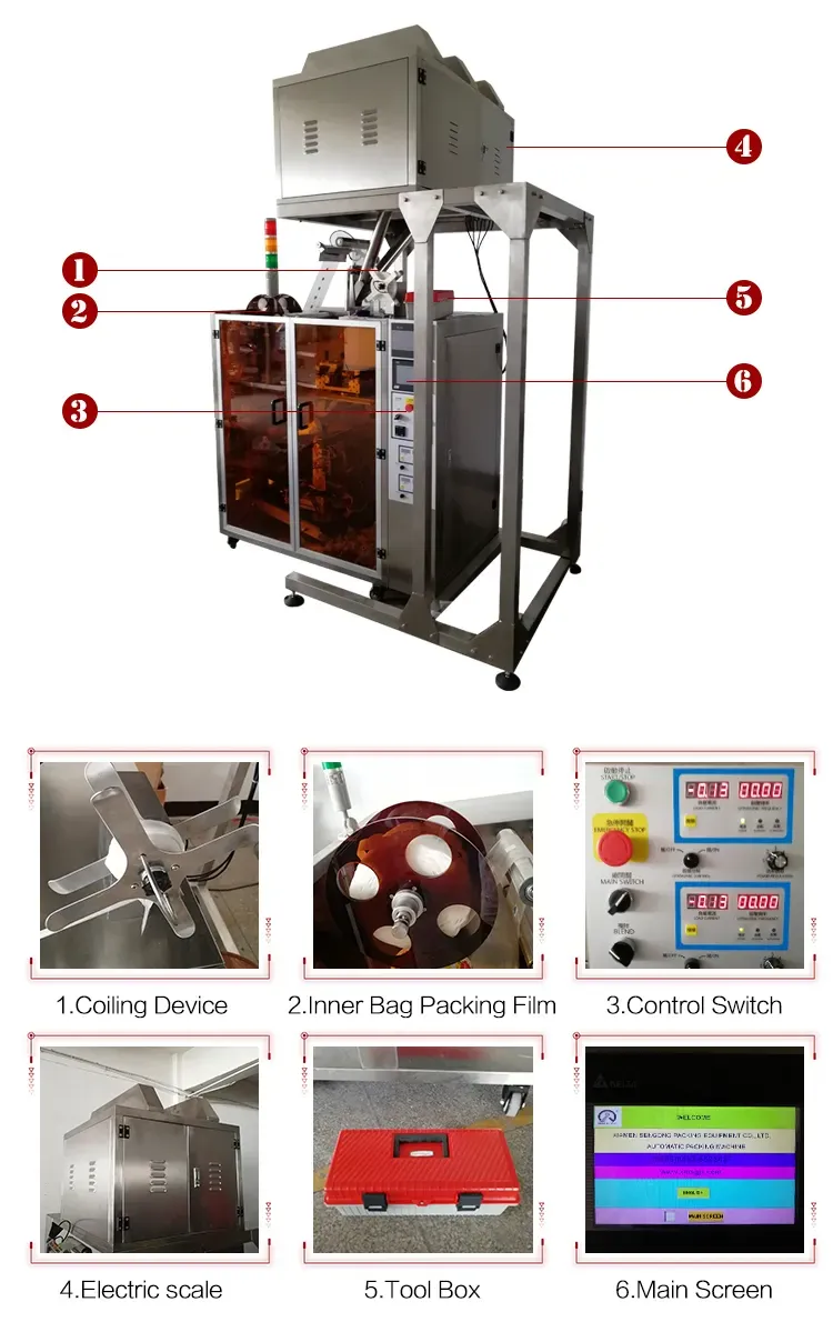 Cấu tạo của máy đóng gói trà túi lọc hình kim tự tháp